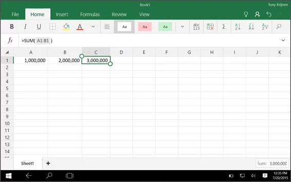 Excel app