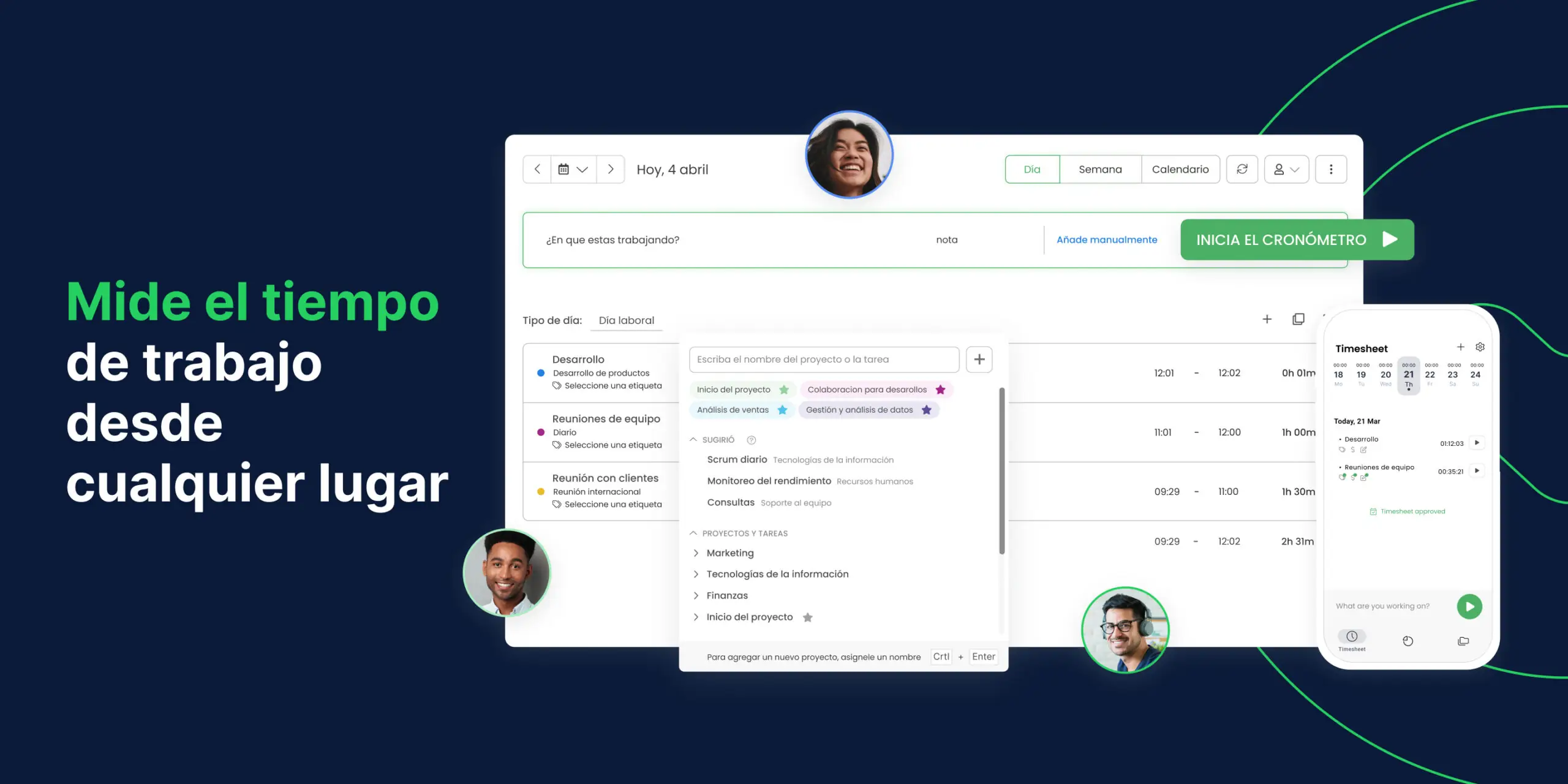 Software para trabajo remoto timecamp