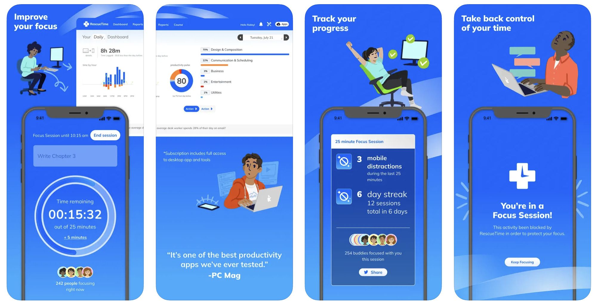 rescuetime screenshot