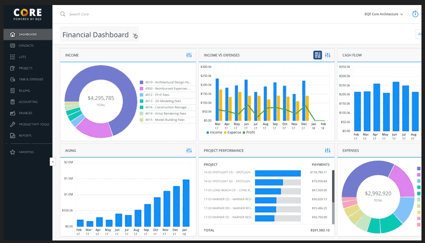 bqe control de tiempo screenshot