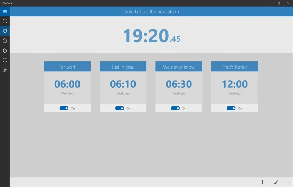 applications de minuterie gratuites onclock screenshot