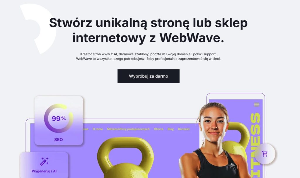 zrzut ekranu strony internetowej narzędzia Webwave