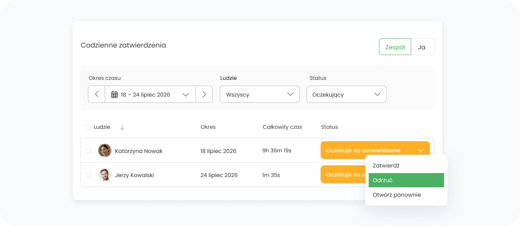 Egzekwowanie polityk i zatwierdzenia