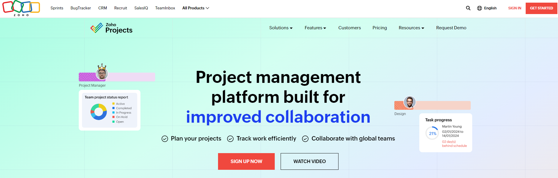 Zoho Projects - project management software